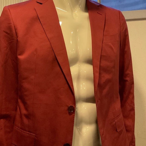 Alton Lane Black Label Raspberry Fitted Suit Coat - Picture 13 of 16